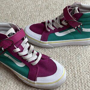 Vans Dino SK8 Hi Boy Girl Unisex Size 2.5 Kids Off The Wall Sneakers High Shoes